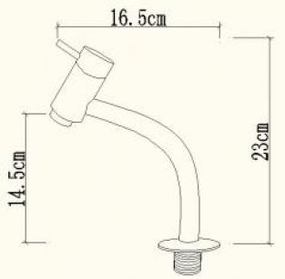 ADW Swing toiletkraan chroom
